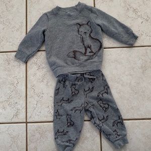 Carters Child of Mine Fox Outfit 6-9M